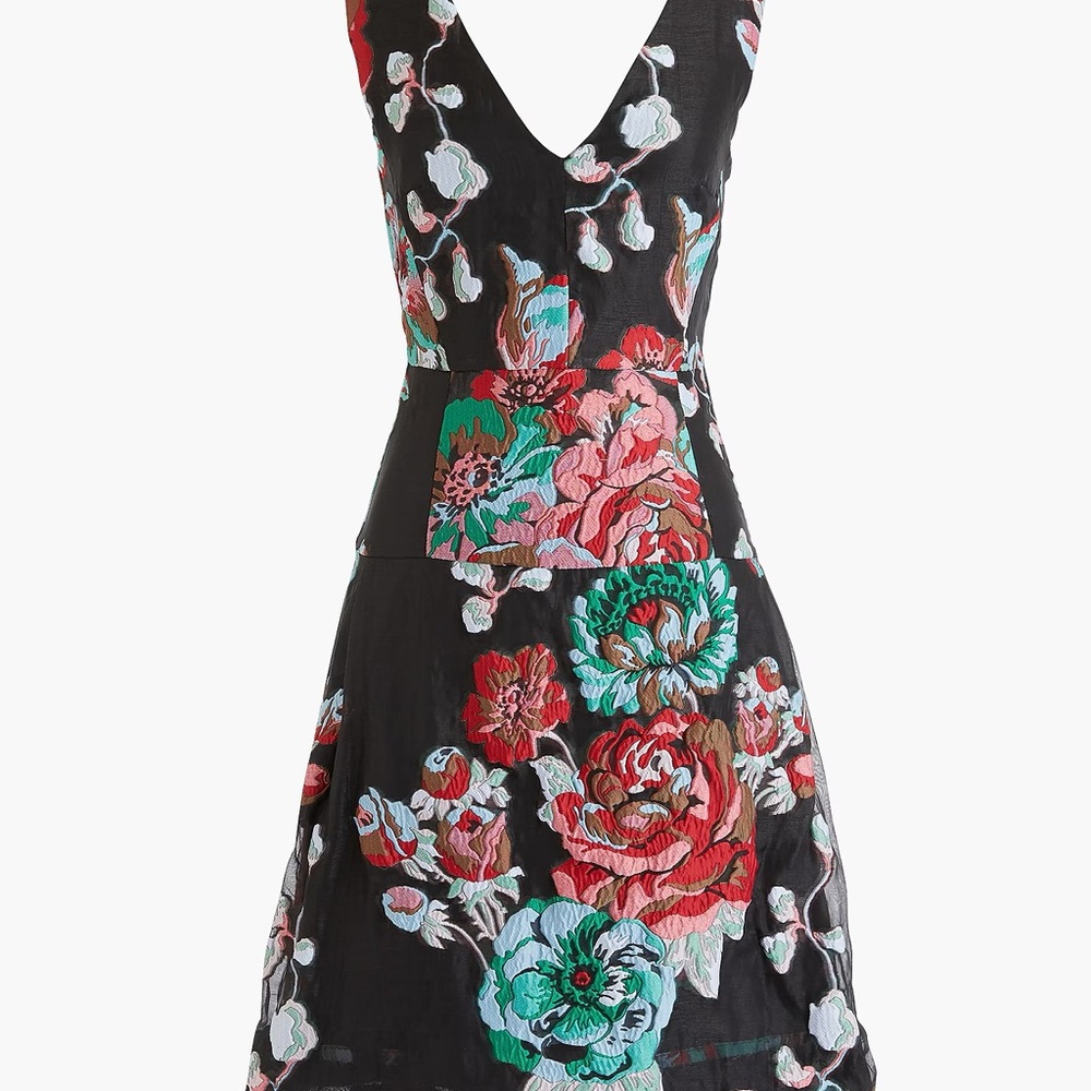 J. Crew Collection A-line dress in Ratti® garden floral jacquard